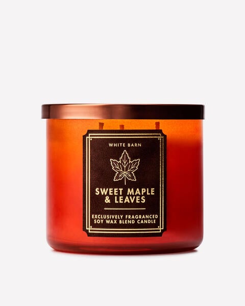 Sweet Maple & Leaves 3-Wick Candle