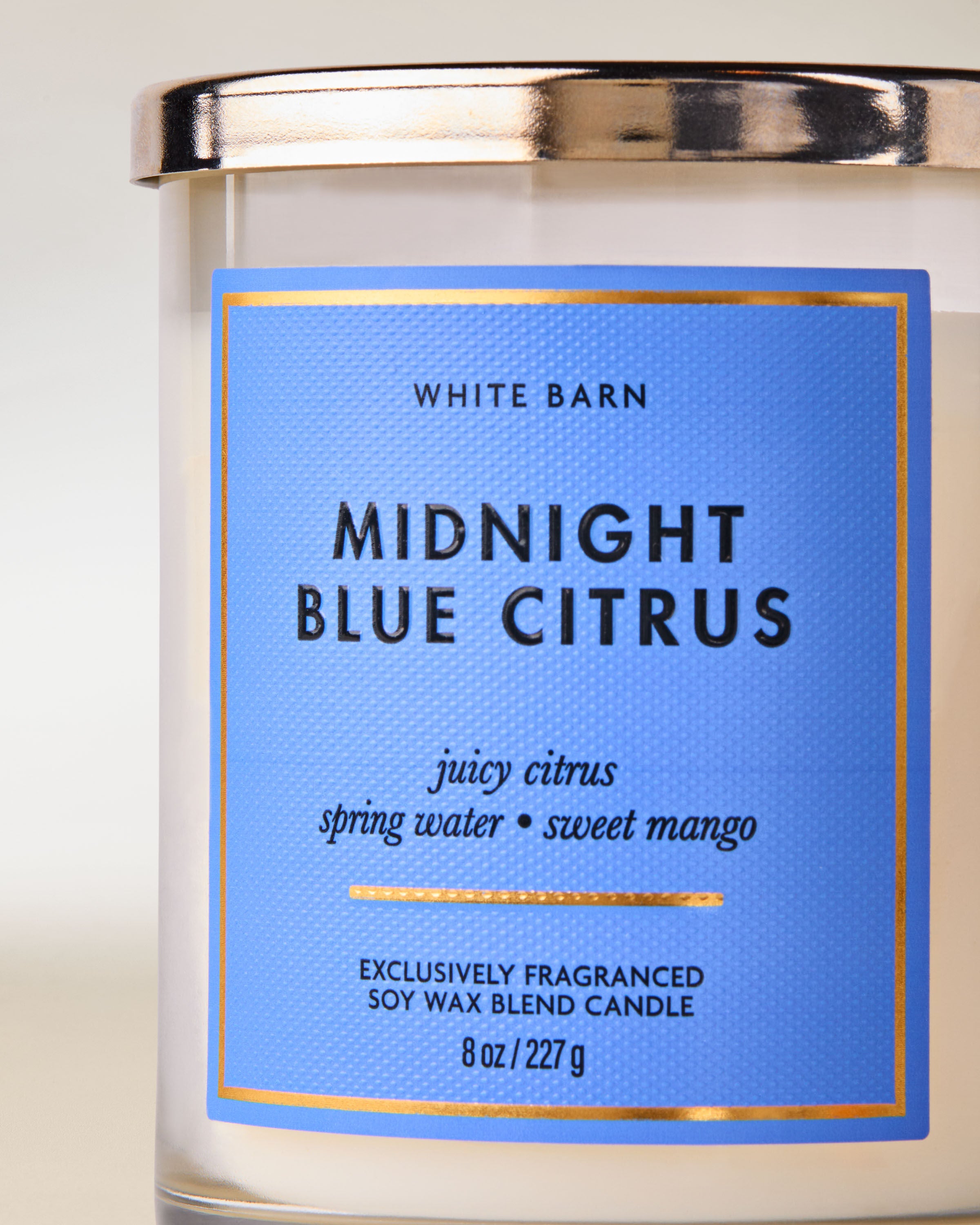 Midnight Blue Citrus Single Wick Candle | Bath & Body Works
