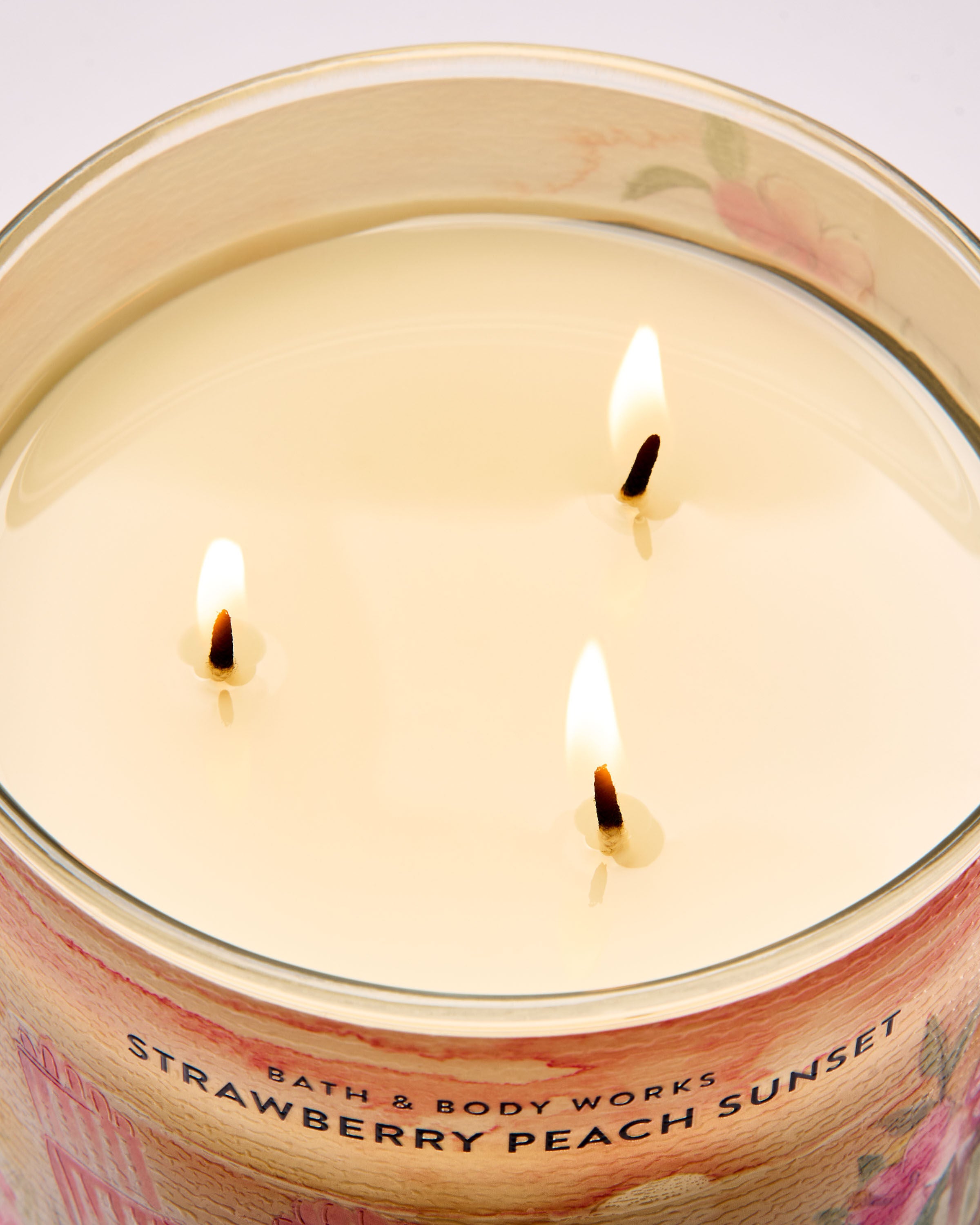 Strawberry Peach Sunset 3-Wick Candle | Bath & Body Works