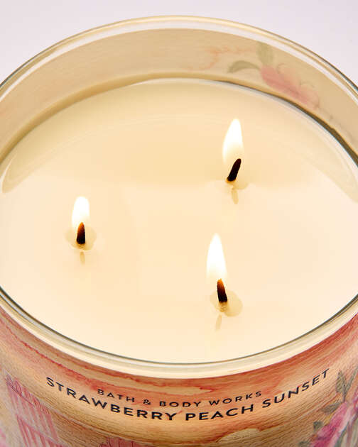 Strawberry Peach Sunset 3-Wick Candle