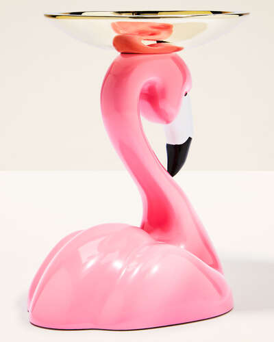 Flamingo Pedestal 3-Wick Candle Holder