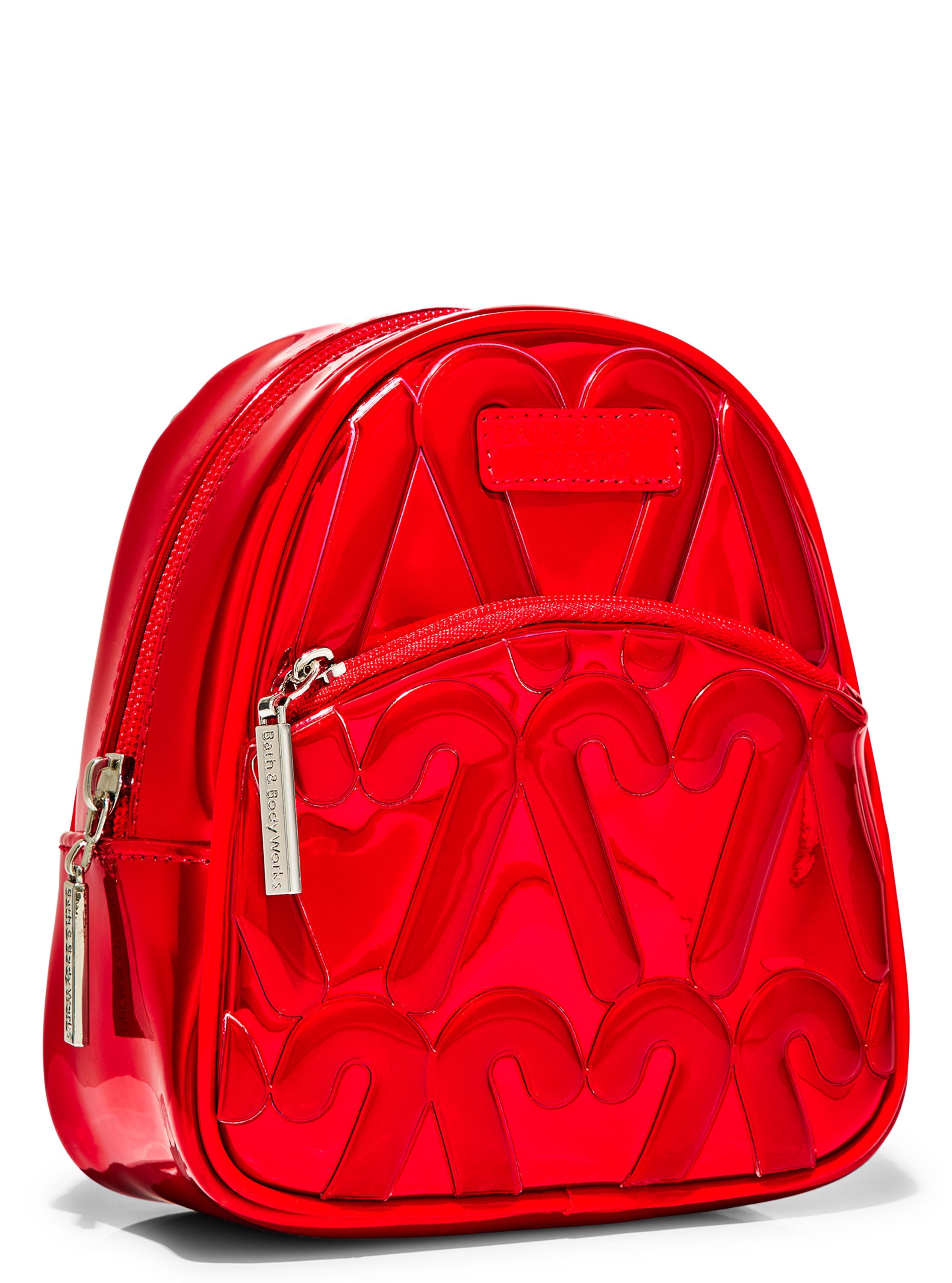 Candy Cane Heart Mini Backpack Bath Body Works