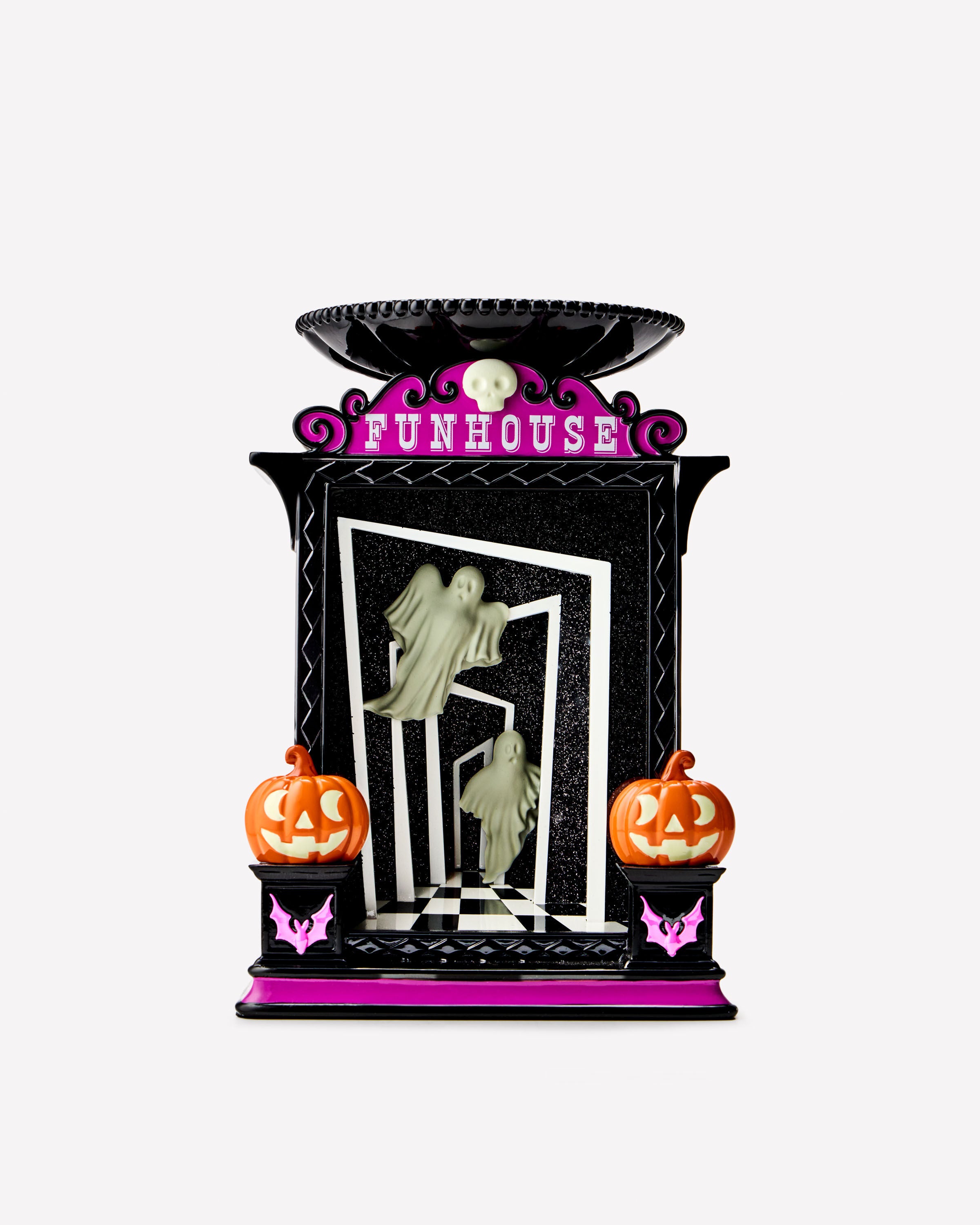 Light-up Glow-in-the-Dark Funhouse Pedestal Candle Holder | Bath