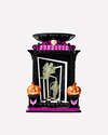 Light-up Glow-in-the-Dark Funhouse Pedestal 3-Wick Candle Holder
