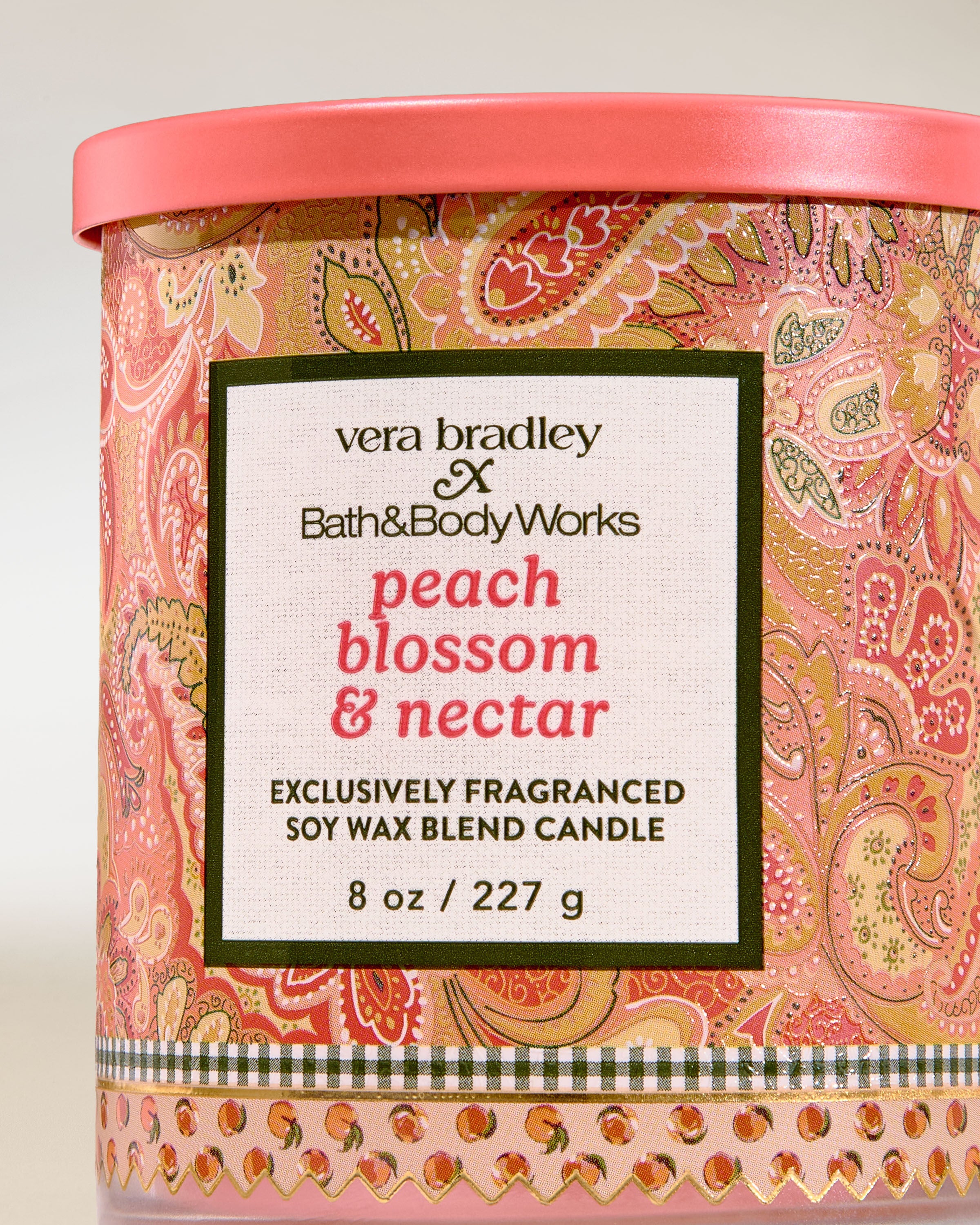 Peach Blossom & Nectar Single Wick Candle | Bath & Body Works
