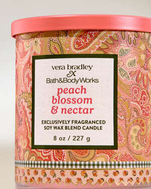 Peach Blossom & Nectar Single Wick Candle