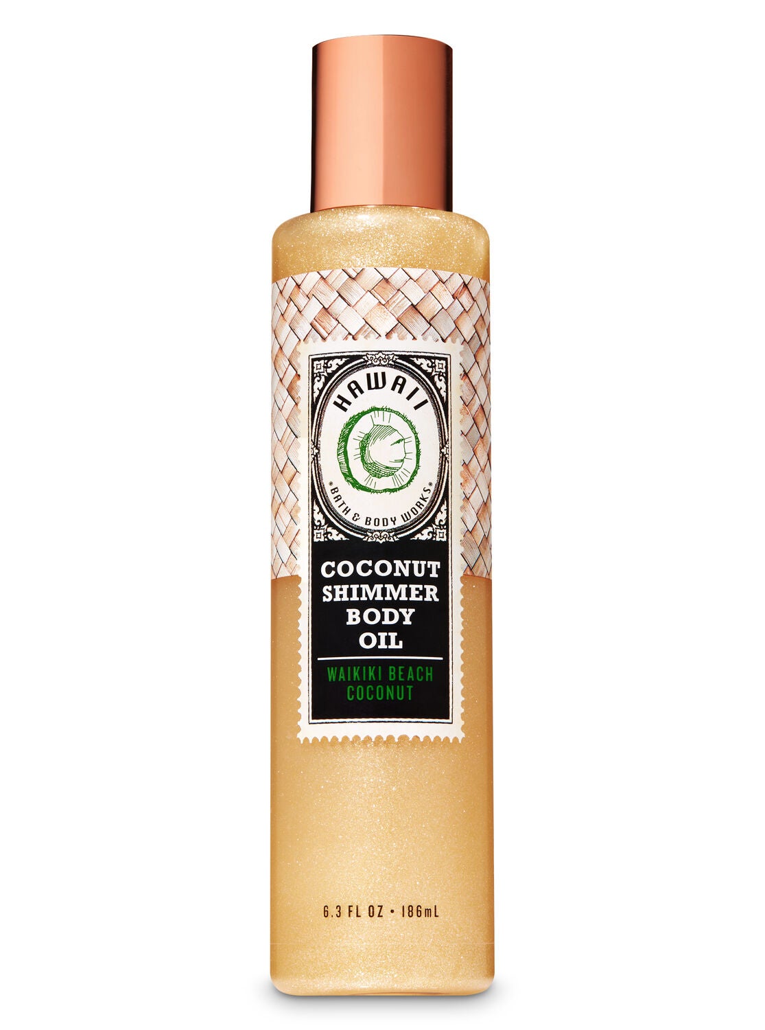 Signature Collection Waikiki Beach Coconut Coconut Shimmer Body Oil - Bath And Body Works