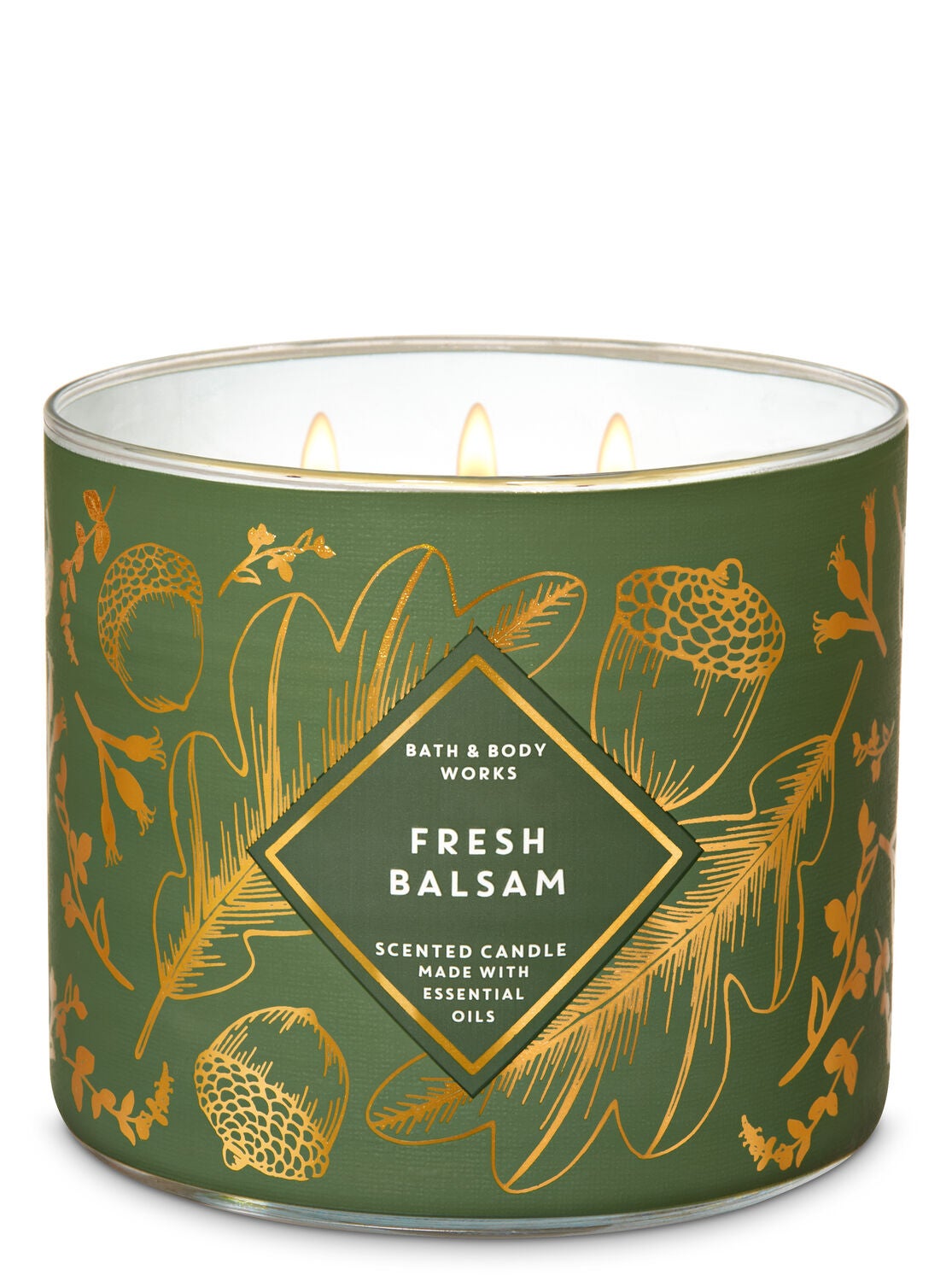Fresh Balsam 3-Wick Candle - Bath And Body Works