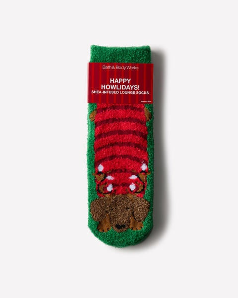 Happy Howlidays Shea-Infused Lounge Socks