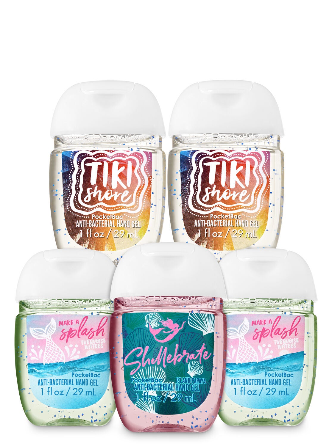 Seas The Day PocketBac Hand Sanitizers, 5-Pack - Bath And Body Works