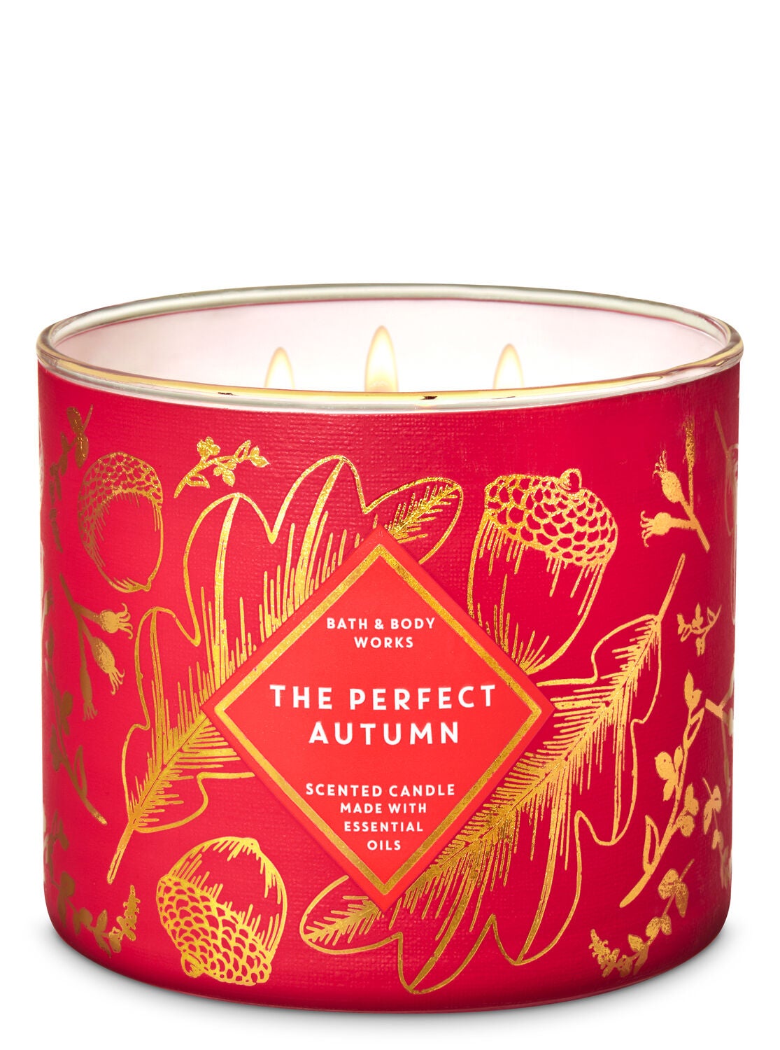 The Perfect Autumn 3-Wick Candle - Bath And Body Works