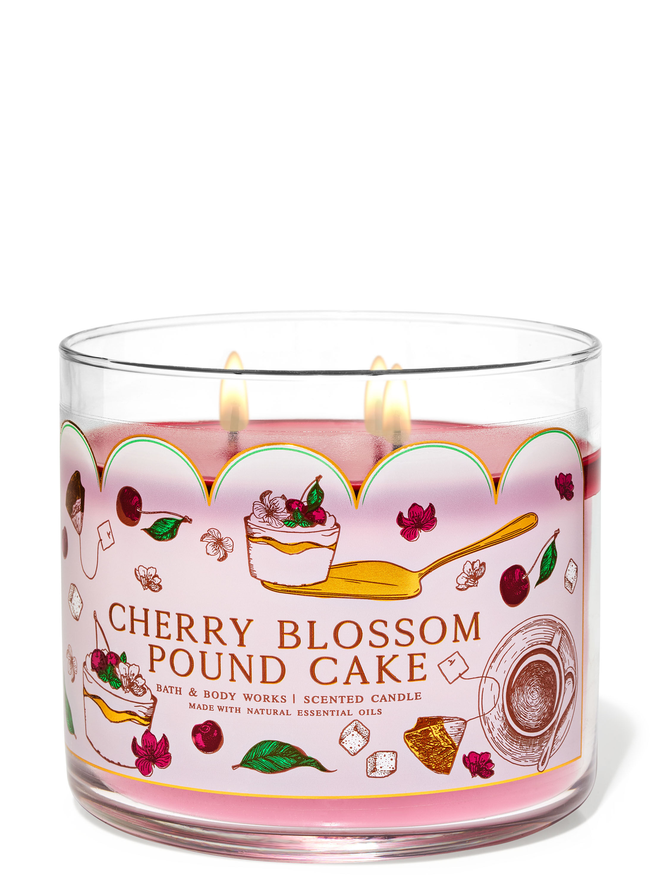 Cherry Blossom Pound Cake 3-Wick Candle