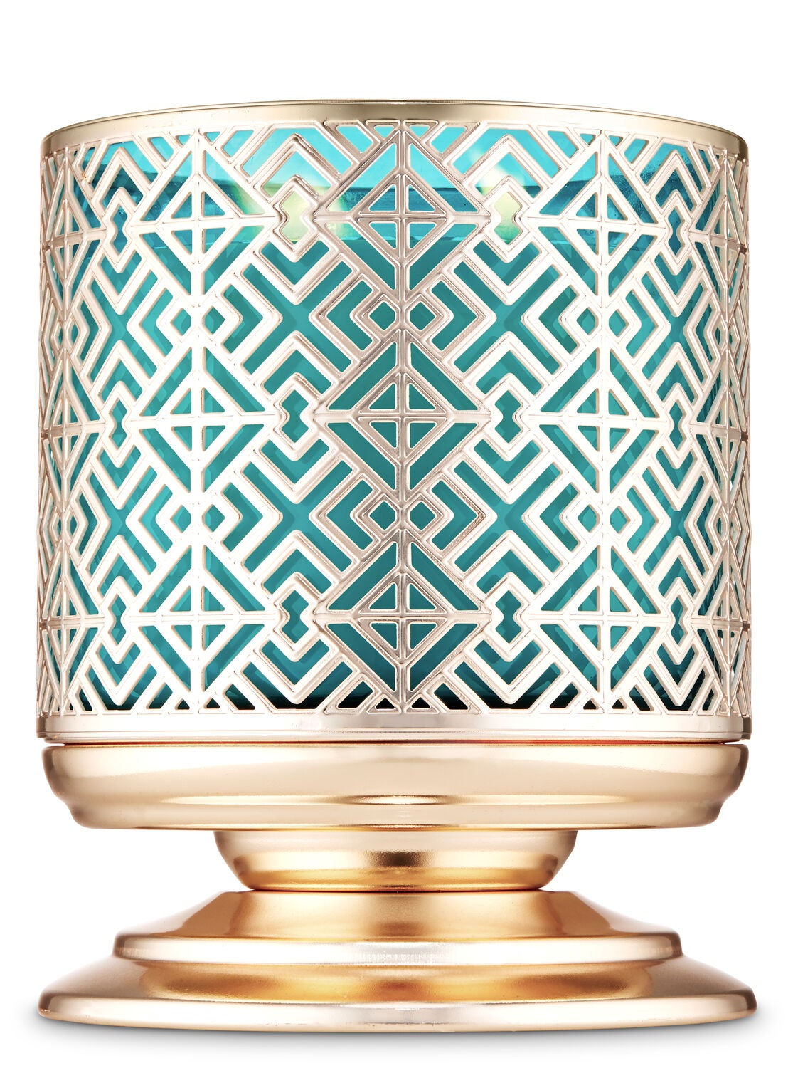 Geometric Tile Pedestal 3-Wick Candle Holder - Bath And Body Works