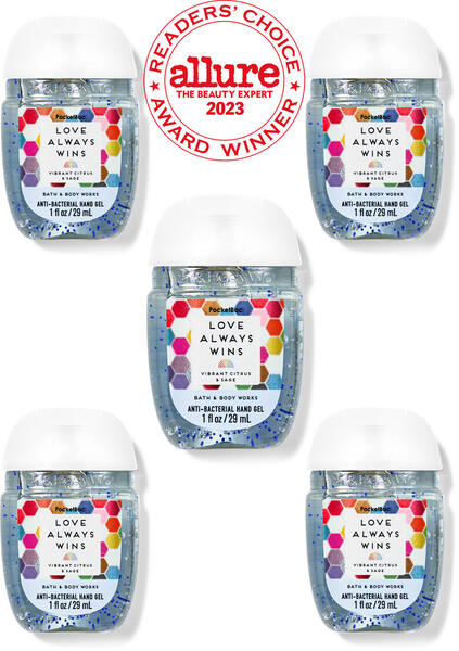 Love Always Wins PocketBac Hand Sanitizers, 5-Pack