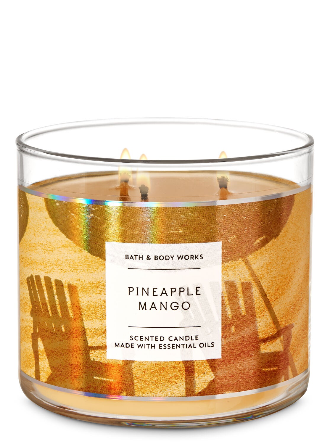 Pineapple Mango 3-Wick Candle - Bath And Body Works