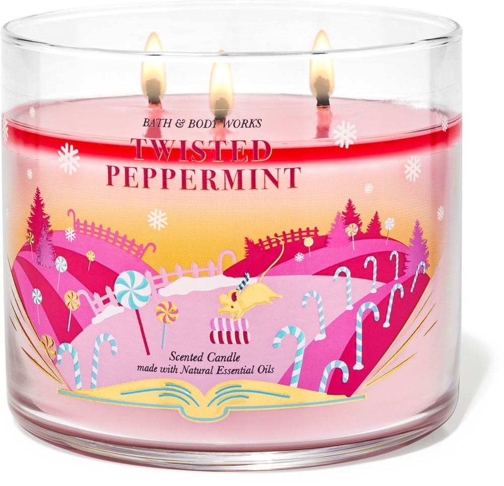 Twisted Peppermint 3-Wick Candle