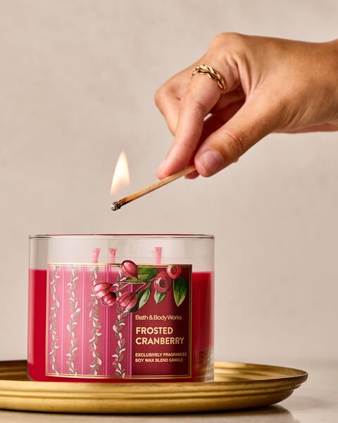 Frosted Cranberry 3-Wick Candle