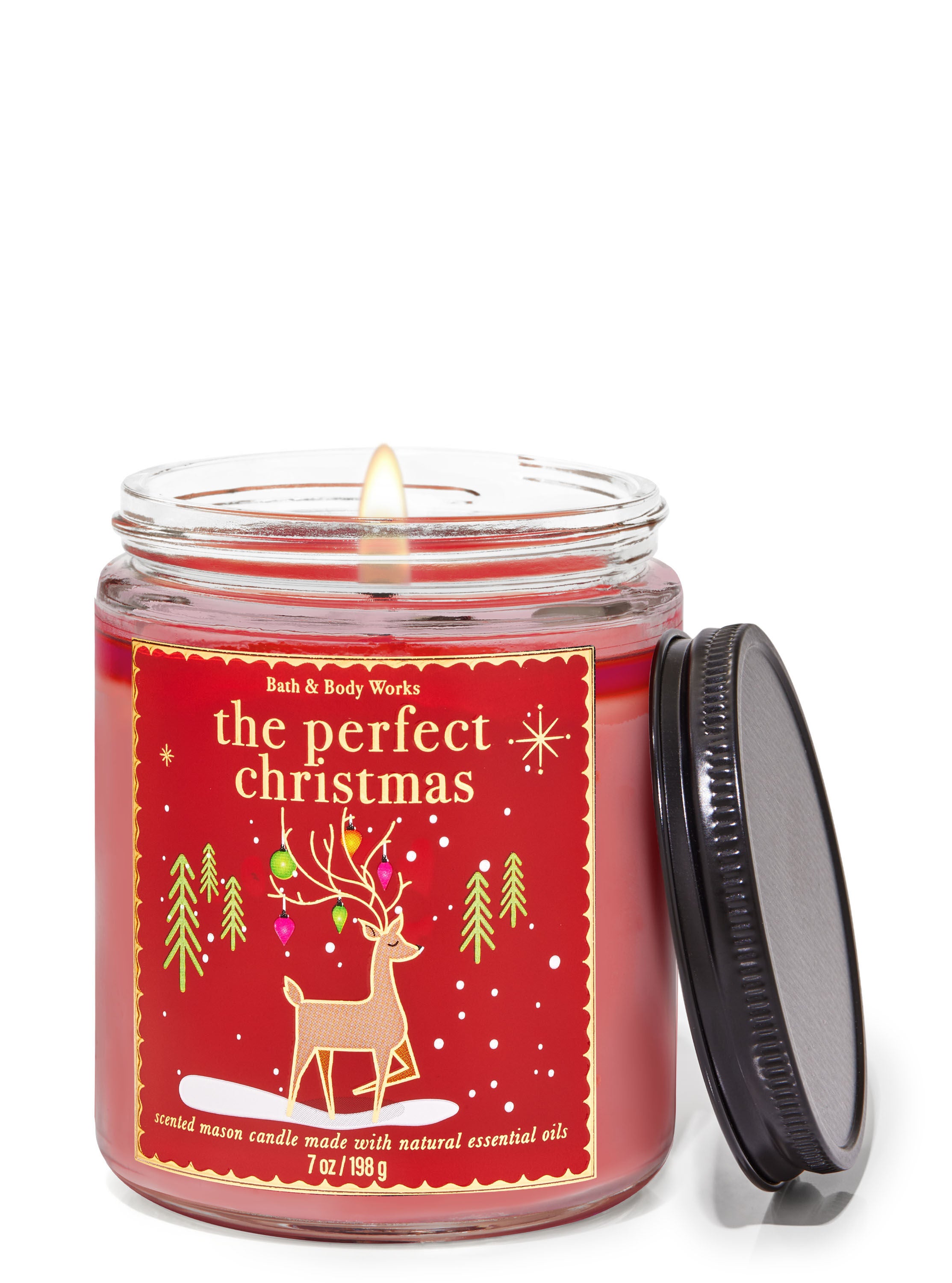 The Perfect Christmas Mason Single Wick Candle