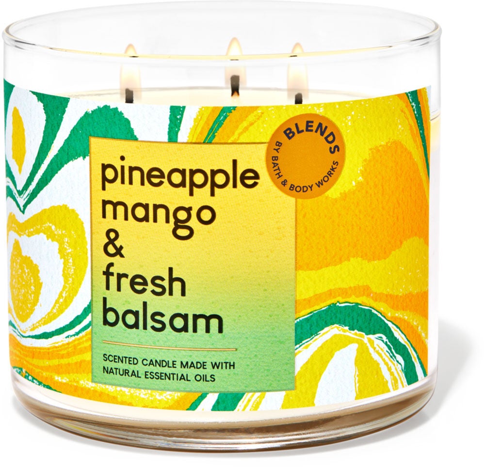 Pineapple Mango &amp;amp; Fresh Balsam 3-Wick Candle