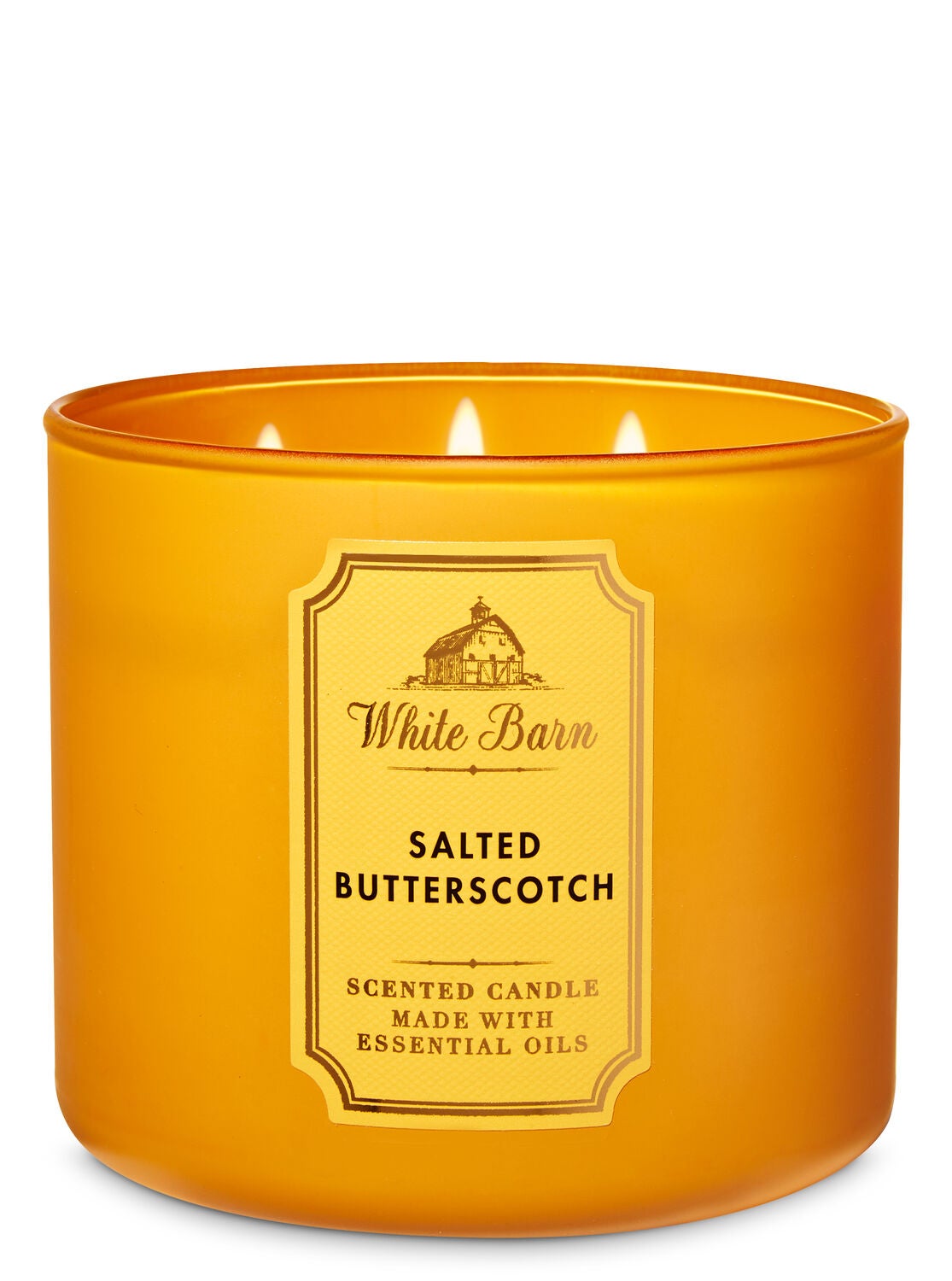 White Barn Salted Butterscotch 3-Wick Candle - Bath And Body Works