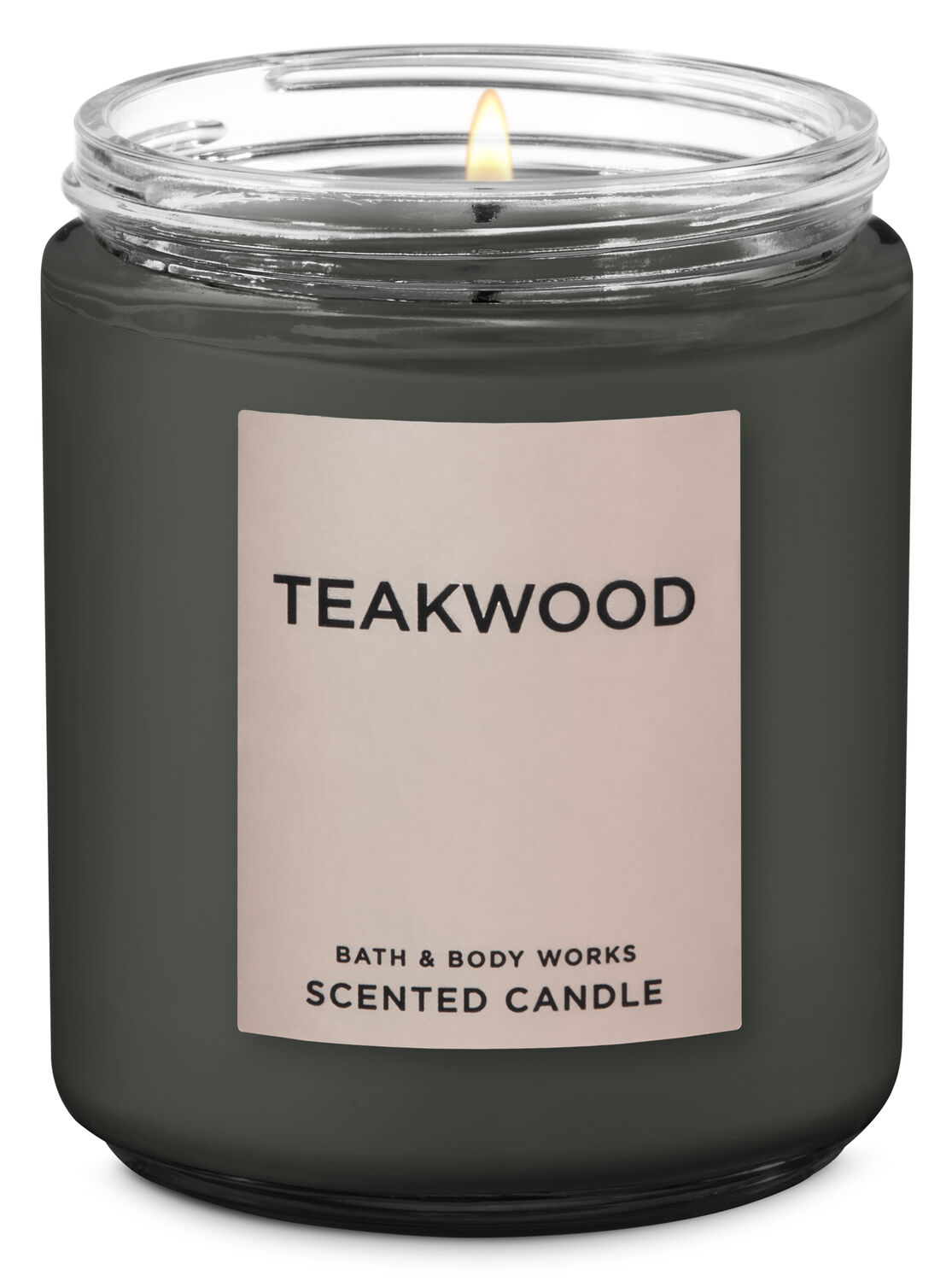 Teakwood Single Wick Candle - Bath And Body Works