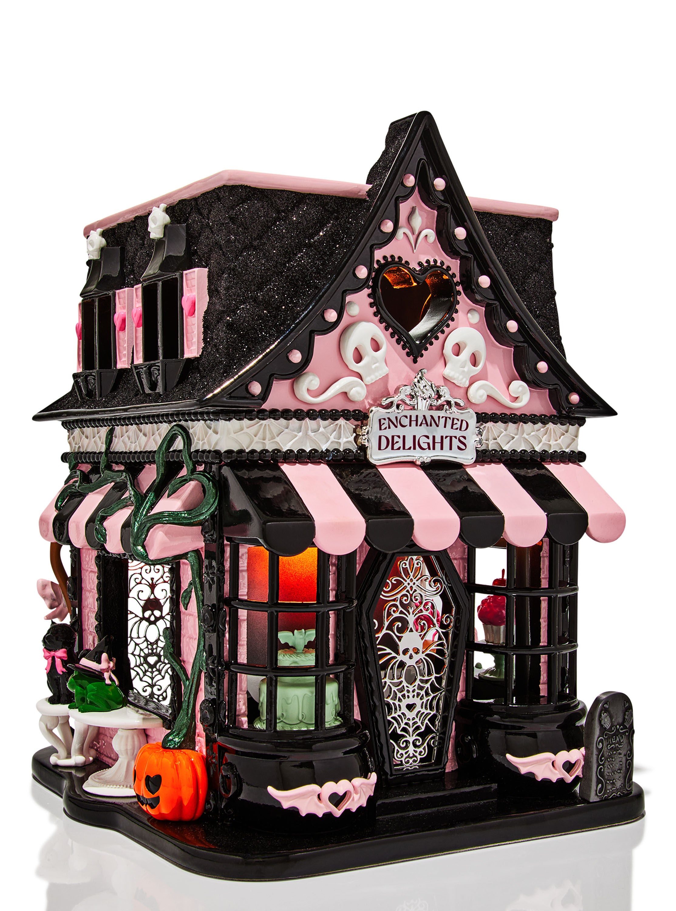 Haunted Sweet Shop Luminary 3-Wick Candle Holder