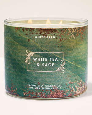 White Tea & Sage 3-Wick Candle