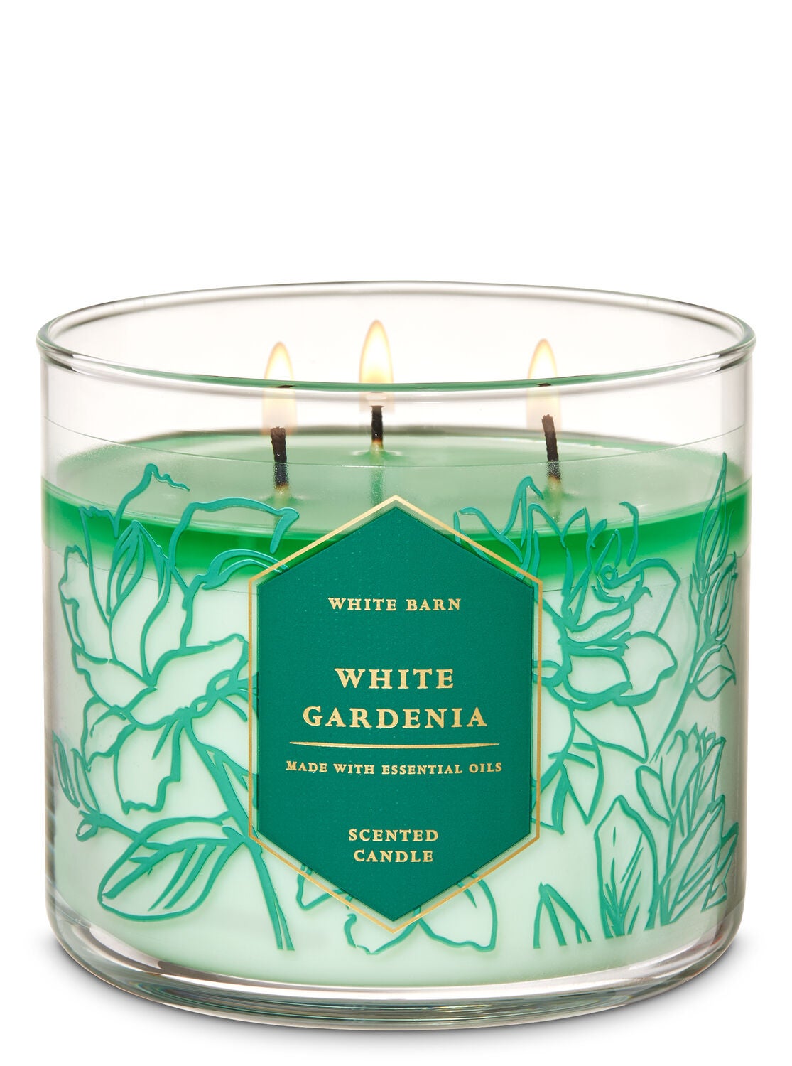 White Gardenia 3-Wick Candle - Bath And Body Works