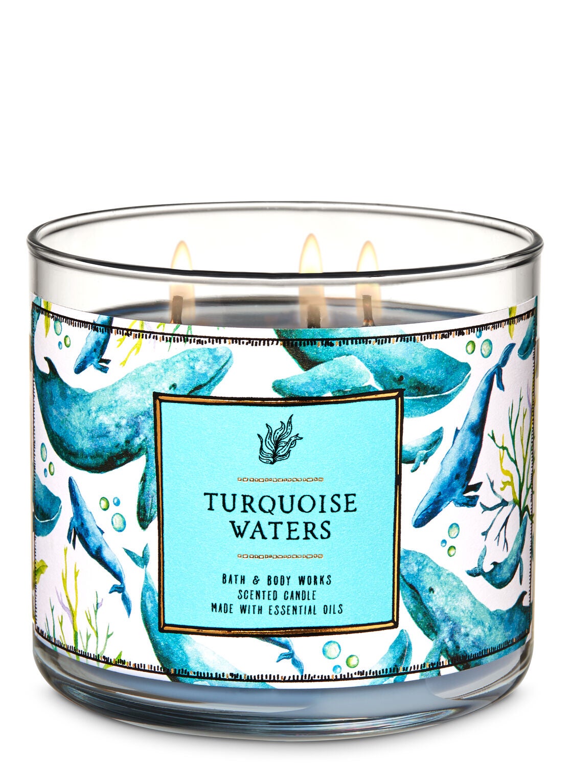 Turquoise Waters 3-Wick Candle - Bath And Body Works