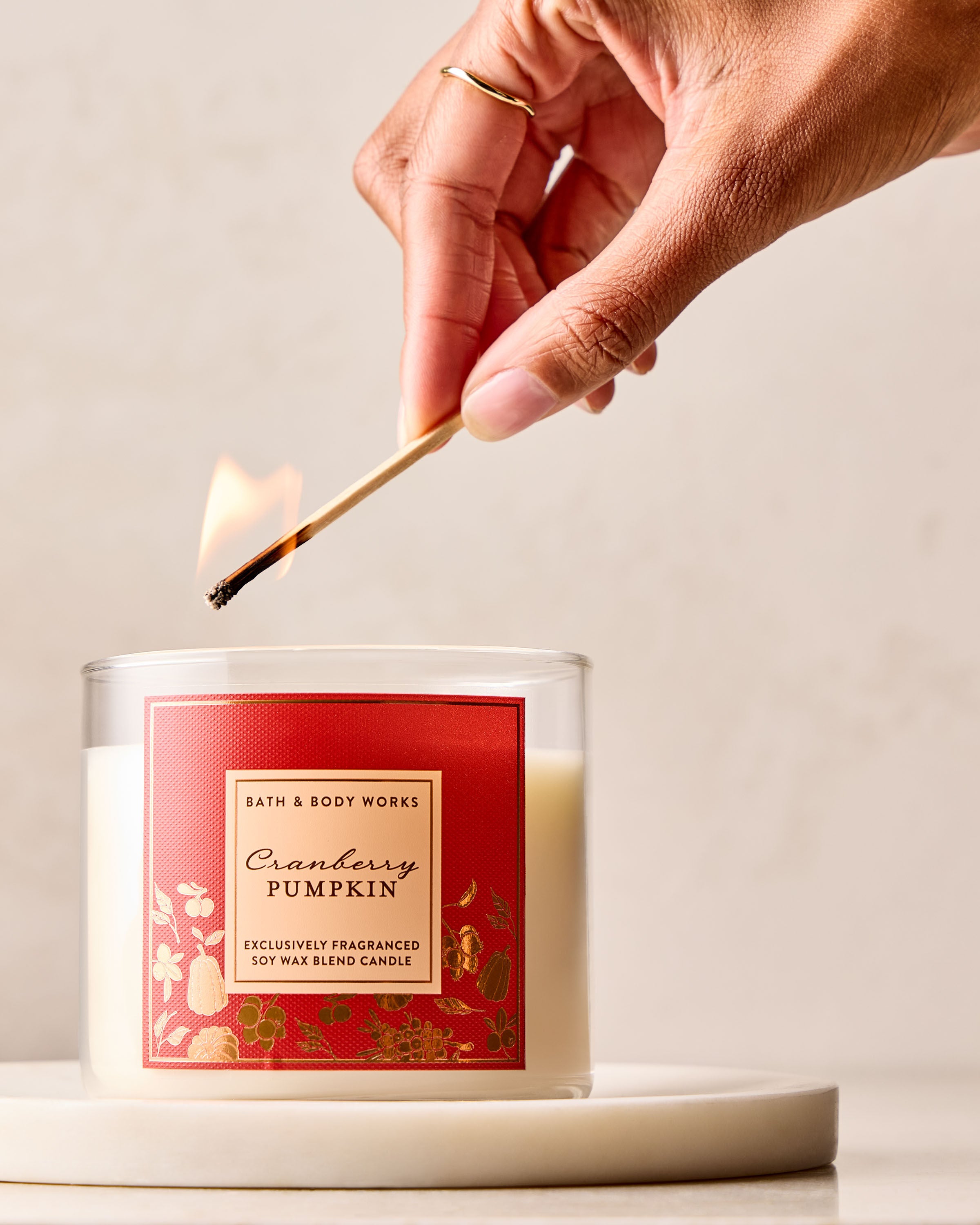 Cranberry Pumpkin 3-Wick Candle | Bath & Body Works