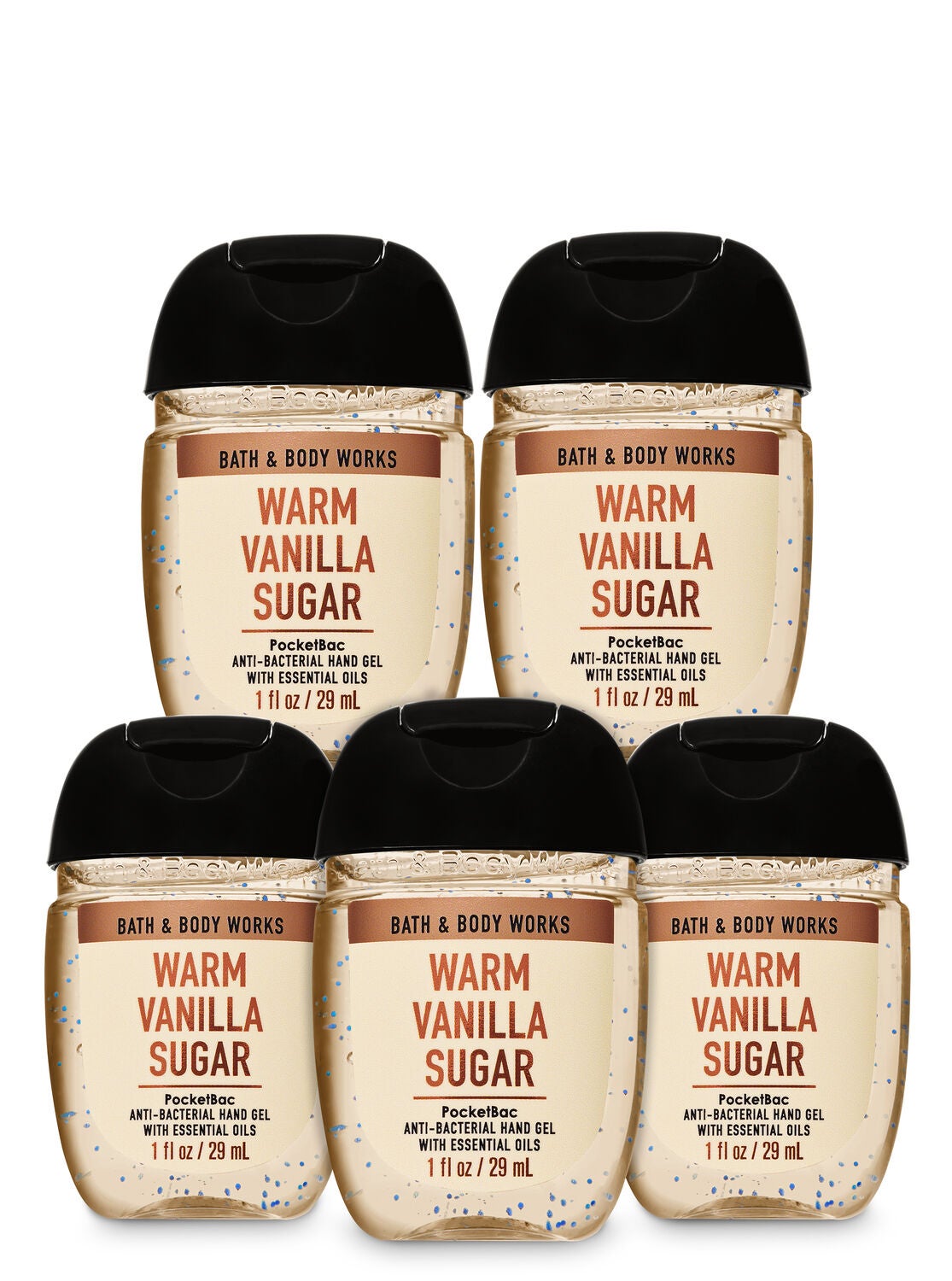 Warm Vanilla Sugar PocketBac Hand Sanitizers, 5-Pack - Bath And Body Works