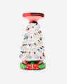 Christmas Tree Water Globe 3-Wick Candle Holder