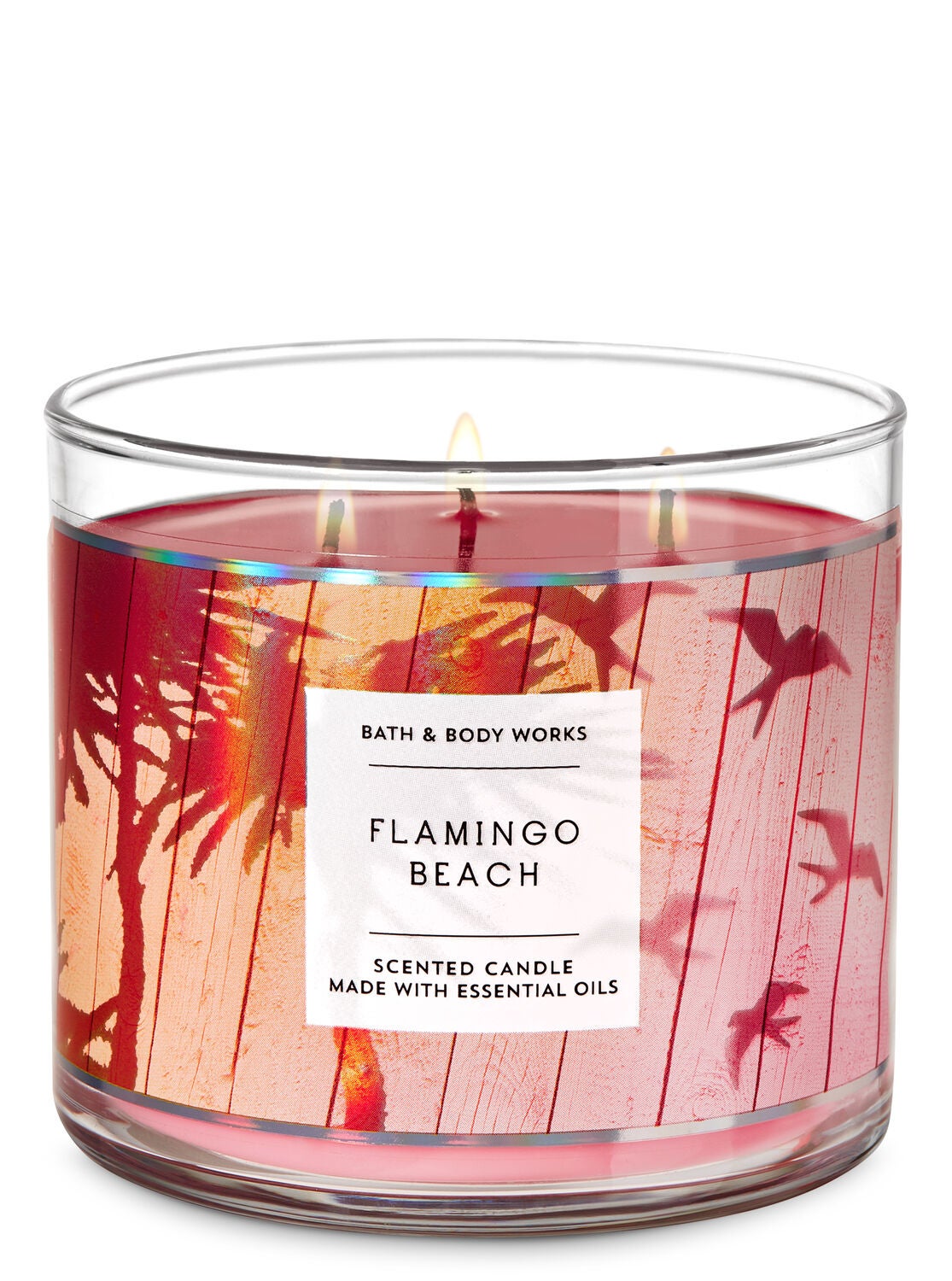 Flamingo Beach 3 Wick Candle Bath Body Works