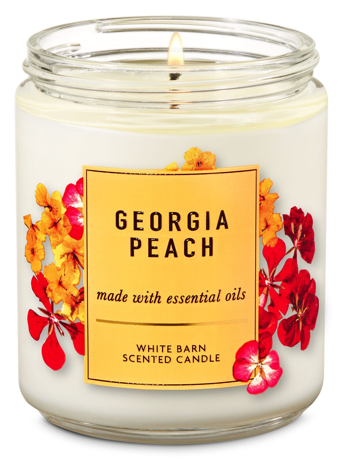 Georgia Peach Single Wick Candle - Bath And Body Works