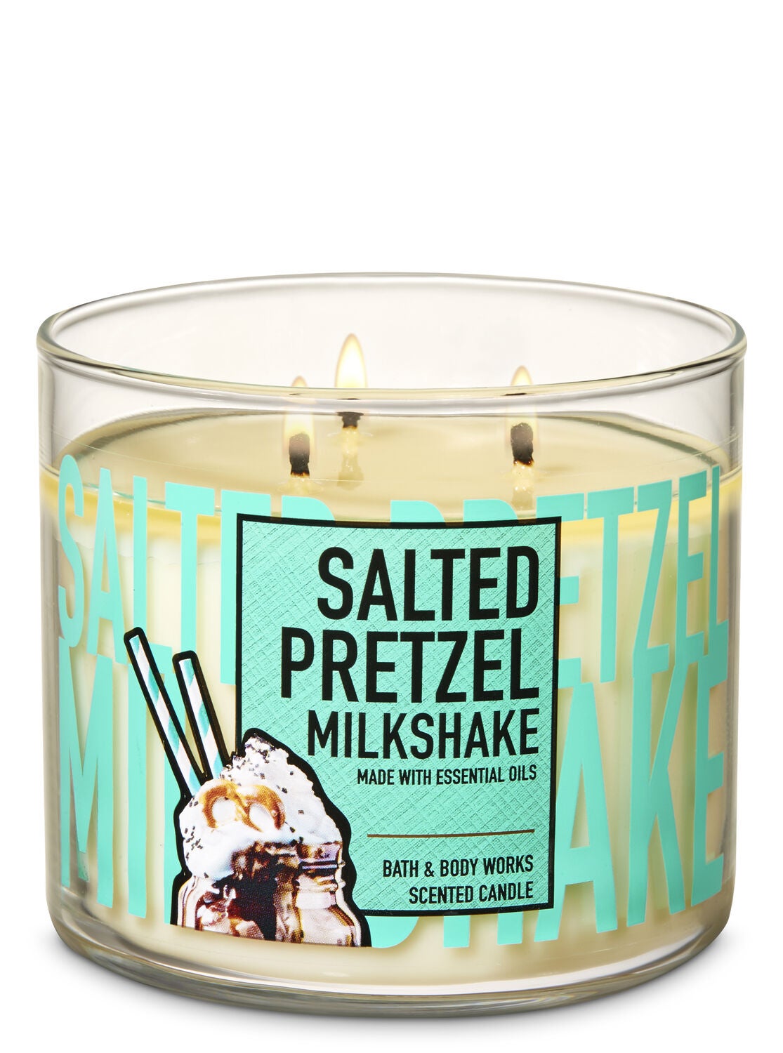 Salted Pretzel Milkshake 3-Wick Candle - Bath And Body Works