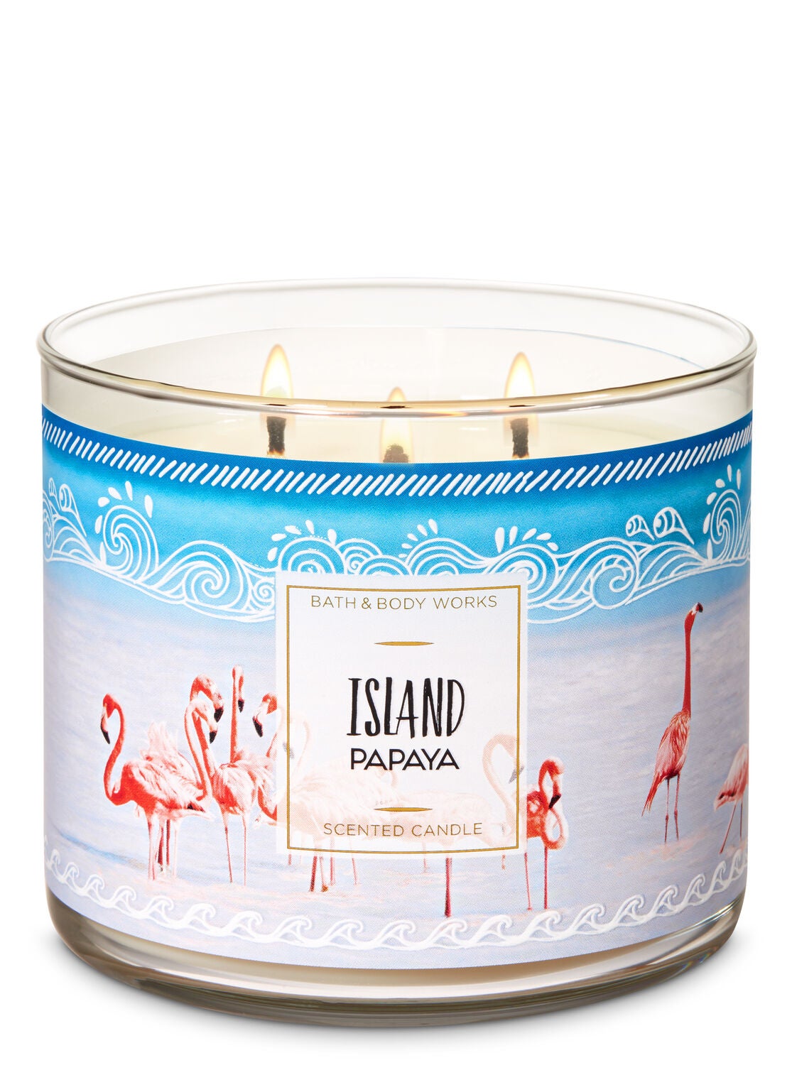 Island Papaya 3-Wick Candle - Bath And Body Works