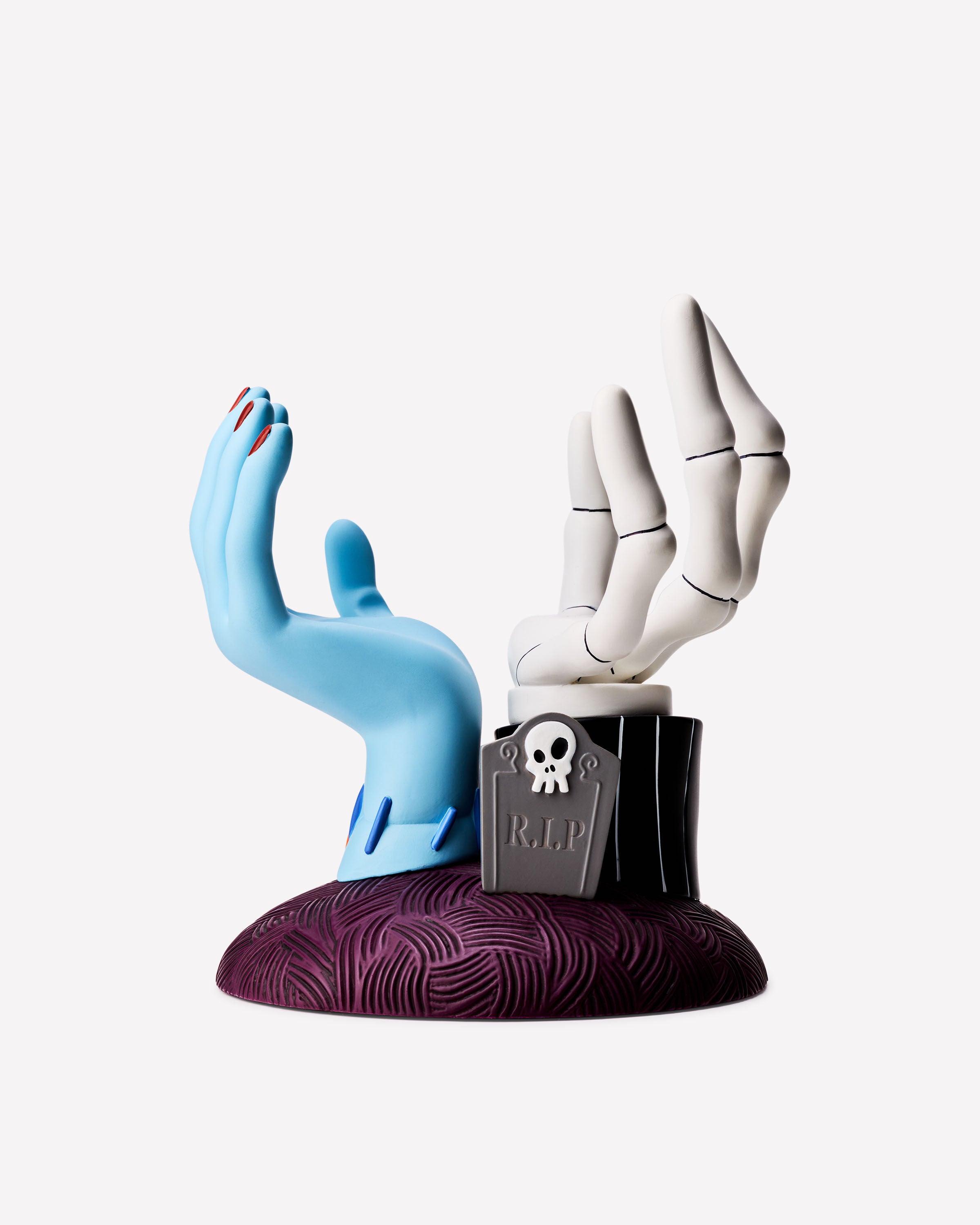 Jack Skellington & Sally Hands Pedestal Candle Holder | Bath