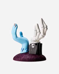 Jack Skellington & Sally Hands Pedestal 3-Wick Candle Holder