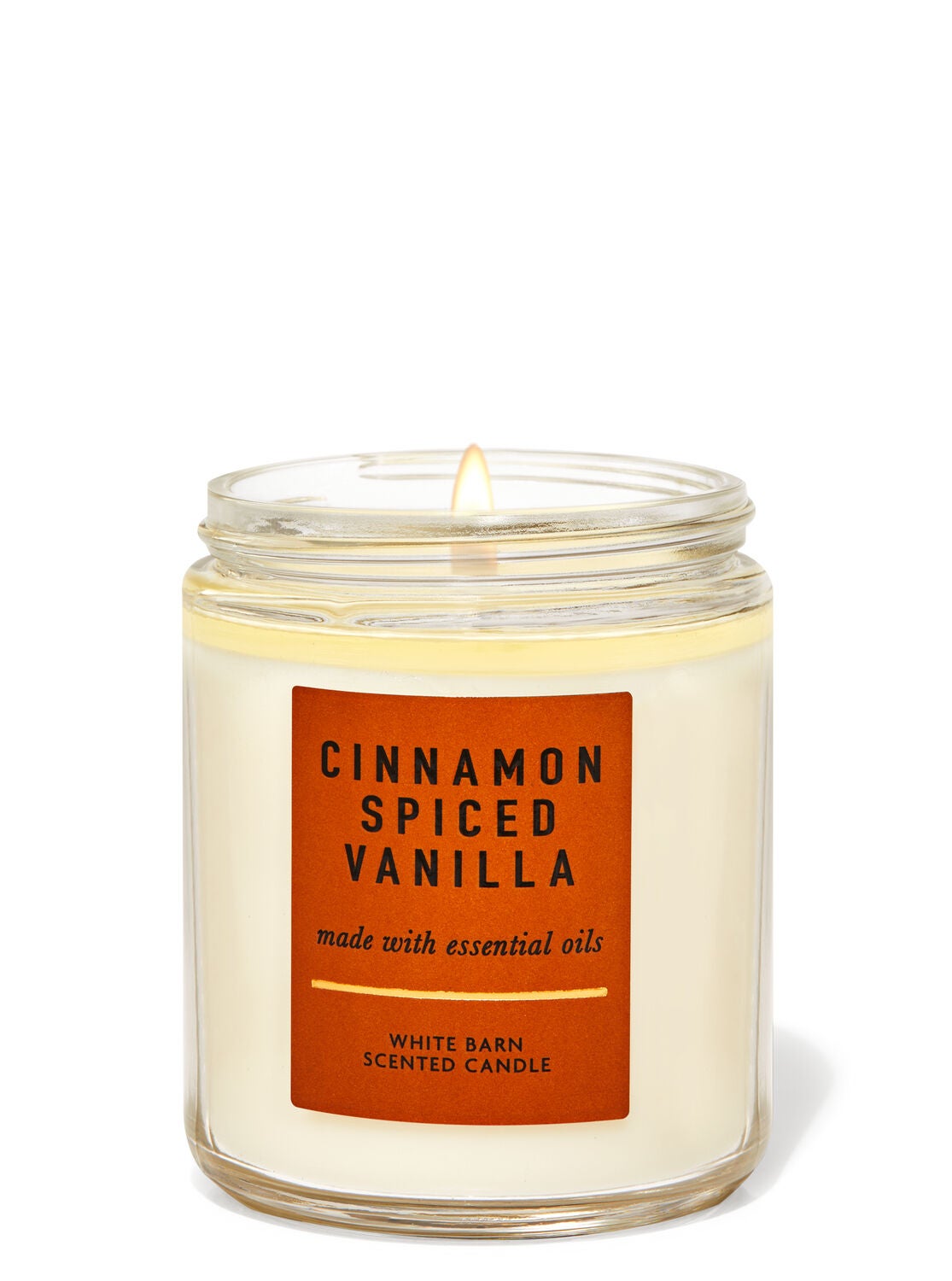 Cinnamon Spiced Vanilla Single Wick Candle