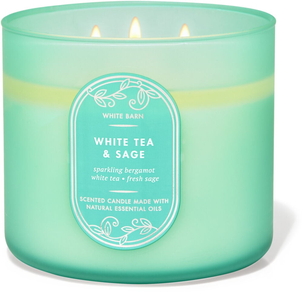 White Tea &amp;amp; Sage 3-Wick Candle