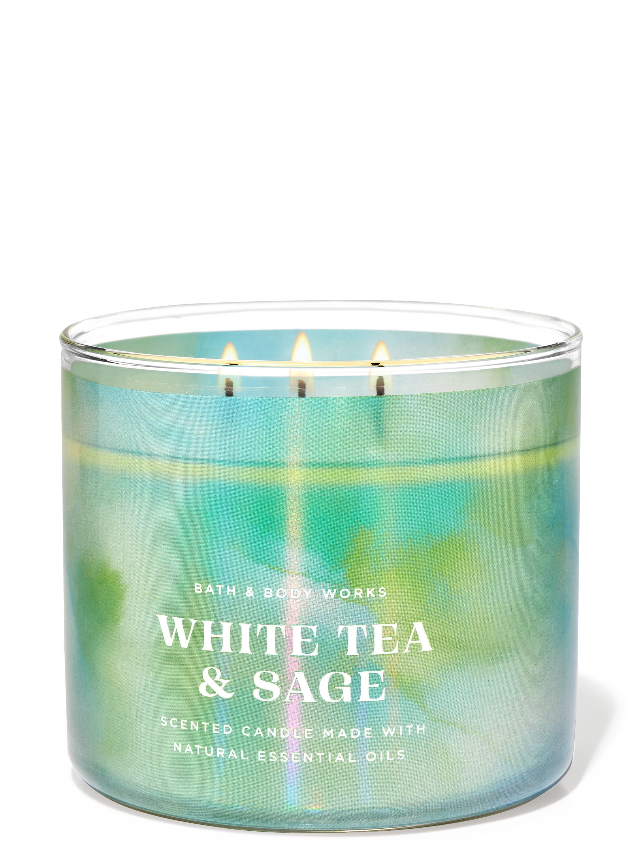 White Tea & Sage 3-Wick Candle