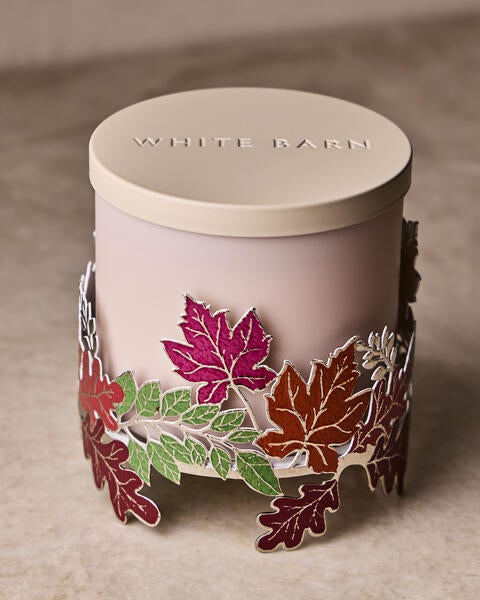 Leaf Garland 3-Wick Candle Holder