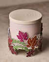 Leaf Garland 3-Wick Candle Holder