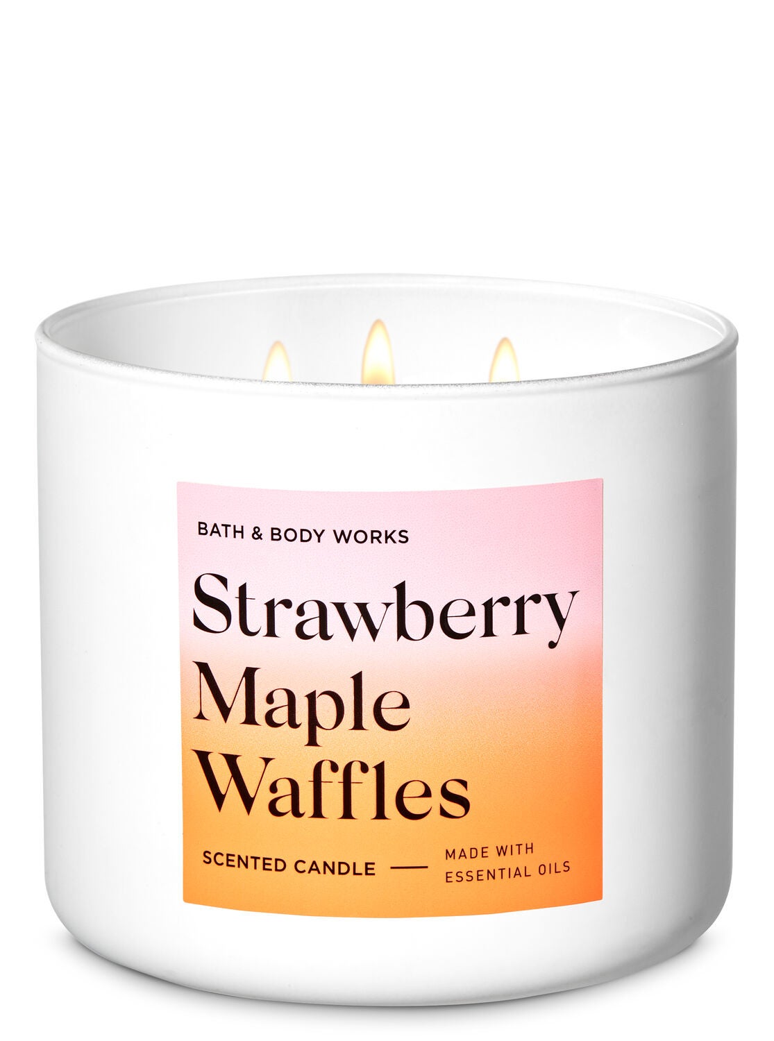 Strawberry Maple Waffles 3-Wick Candle - Bath And Body Works