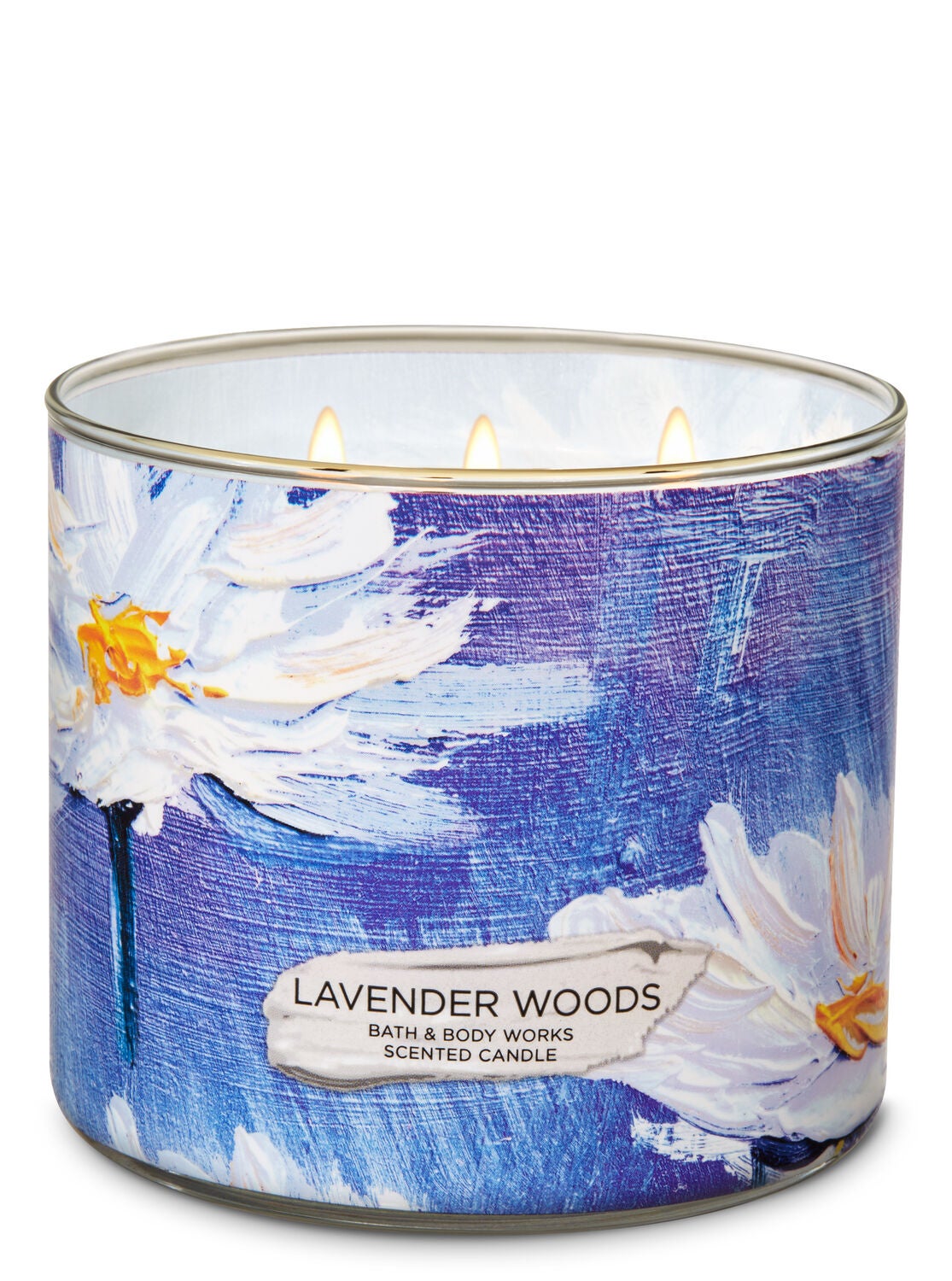 Lavender Woods 3-Wick Candle - Bath And Body Works