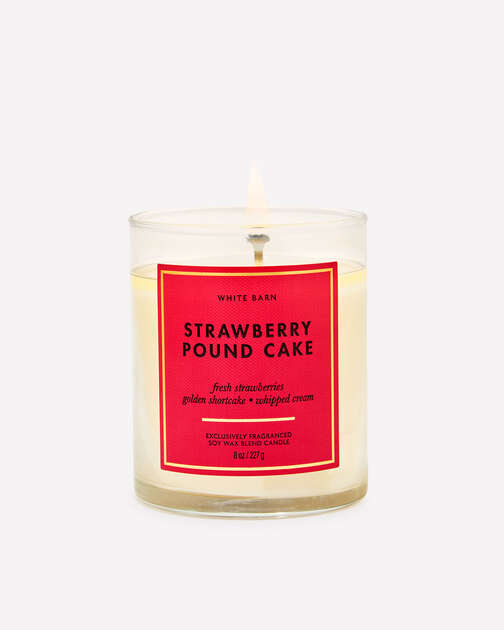 Strawberry Pound Cake Single Wick Candle