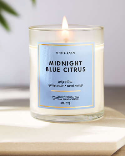 Midnight Blue Citrus Single Wick Candle