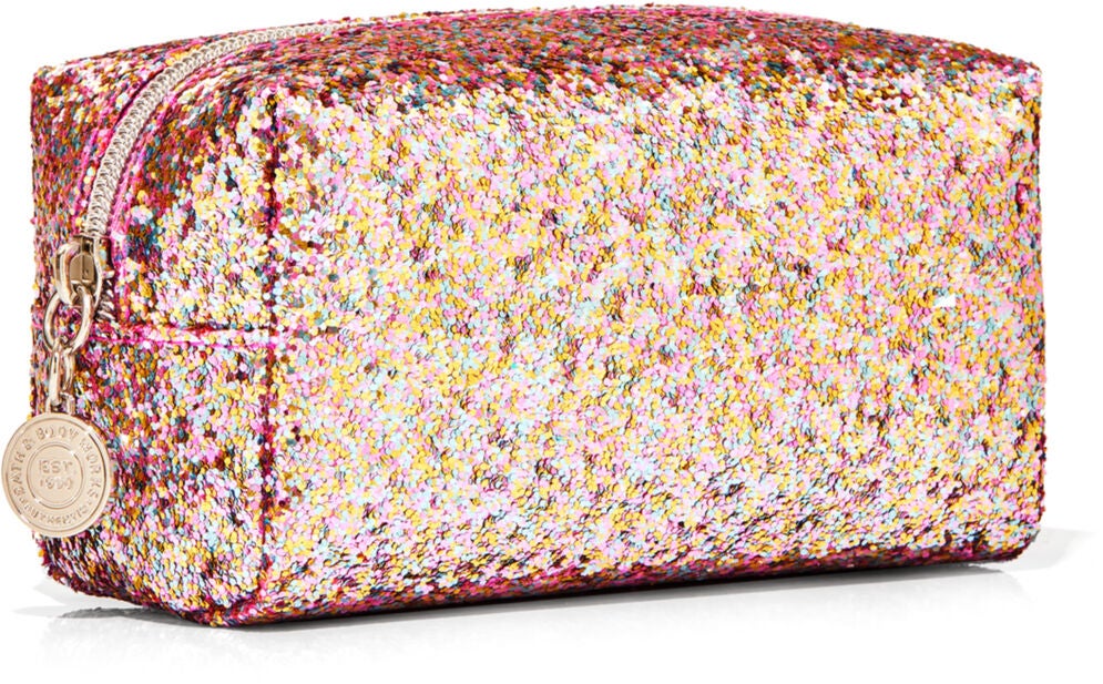 Pink Glitter Cosmetic Bag