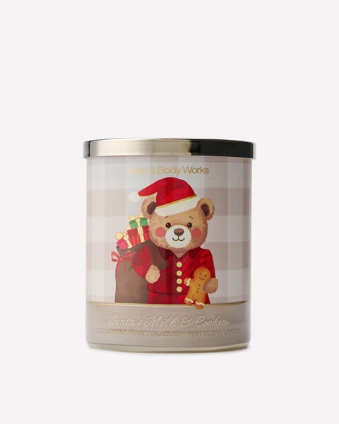 Santa's Milk & Cookies Signature Single Wick Candle