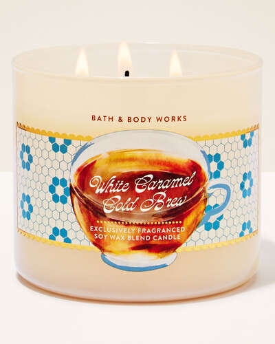 White Caramel Cold Brew 3-Wick Candle